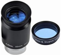 SOLOMARK Kit de filtro ocular telescópico de 1,25 pulgadas y filtro Moon Skyglow, diseño de 4 elementos, rosca para filtros astronómicos estándar de 1,25 pulgadas
