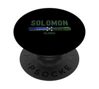 Solomon Islands Flag | Solomon Islander Vintage Distressed PopSockets PopGrip Adhesivo