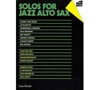 Solos for jazz alto sax saxophone