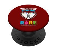 Solos Somos Raros Juntos Somos Enfermedades Raras Día 2026 PopSockets PopGrip Adhesivo