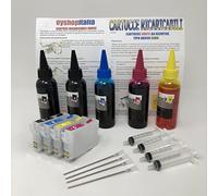 SOLOSHOPITALIA - Cartuchos de tinta compatibles recargables 604XL con chip de reinicio automático compatibles con impresoras XP2200 XP2205 XP3200 XP3205 XP4200 XP4205 WF2935 WF2930 WF2910 WF2950