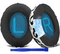 SoloWIT Almohadillas de Gel Refrescante para Bose Auriculares,para Bose QuietComfort 15 QC15 QC25 QC2 QC35/Ae2 Ae2i Ae2w/SoundTrue & SoundLink Around-Ear & Around-Ear II (Leopardo de Nieves)