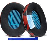 SoloWIT Almohadillas de Gel Refrigerante para Bose Auriculares,Cojines para Bose QuietComfort 15 QC15 QC25 QC2 QC35/Ae2 Ae2i Ae2w/SoundTrue & SoundLink Around-Ear & Around-Ear II (Tormenta roja)