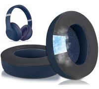 SoloWIT Almohadillas de Repuesto de Gel Refrigerante para Beats Studio 2 & Studio 3 Auriculares Wired & Wireless, Almohadillas con Espuma de Alta Densidad para Aislamiento del Ruido - Azul Marino