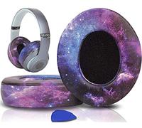 SoloWIT® Almohadillas de Repuesto para Beats Studio 3 y 2 Wireless Wired Auriculares Over-Ear, con Cuero de proteína Suave/Espuma de Memoria de Aislamiento de Ruido-(Galaxia)