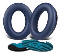 SoloWIT Almohadillas para Bose Auriculares, Cojines de Repuesto para Bose QuietComfort 15 QC15 QC25 QC2 QC35/Ae2 Ae2i Ae2w/SoundTrue & SoundLink Around-Ear & Around-Ear II (Azul Marino)