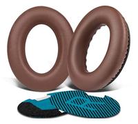 SoloWIT Almohadillas para Bose Auriculares, Cojines de Repuesto para Bose QuietComfort 15 QC15 QC25 QC2 QC35/Ae2 Ae2i Ae2w/SoundTrue & SoundLink Around-Ear & Around-Ear II (café)