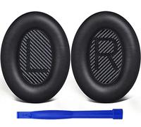 SoloWIT Almohadillas para Bose QuietComfort 35 (QC35) & Quiet Comfort 35II (QC35 II) Auriculares, Espuma de Alta Densidad y Cuero Proteico