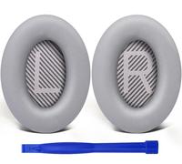 SoloWIT Almohadillas para Bose QuietComfort 35 (QC35) & QuietComfort 35II (QC35 II) Auriculares, Espuma de Alta Densidad y Cuero Proteico