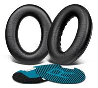 SoloWIT Almohadillas Repuesto para Bose QuietComfort 15 QC15 QC25 QC2 QC35/Ae2 Ae2i Ae2w/SoundTrue & SoundLink Around-Ear Series, Almohadillas con Piel de Cordero Más Suave (Negro)