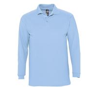 Sols Camisa Polo De Piqué De Manga Larga De Algodón Para Hombre - Sin Logo S-3XL