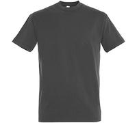 SOLS - Camiseta de Manga Corta Modelo Imperial para Hombre (4XL) (Gris Oscuro)