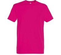 SOLS - Camiseta de Manga Corta Modelo Imperial para Hombre (Grande (L)) (Fucsia)