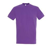SOLS - Camiseta de Manga Corta Modelo Imperial para Hombre (Grande (L)) (Morado Claro)