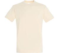 SOLS - Camiseta de Manga Corta Modelo Imperial para Hombre (Mediana (M)) (Crema)