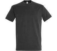 SOLS - Camiseta de Manga Corta Modelo Imperial para Hombre (Mediana (M)) (Gris Ratón)