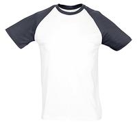 Sols Hombre Contraste Camiseta Béisbol Camiseta Dos Tonos Camiseta S - 3XL