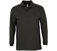 SOLS - Polo manga larga liso hombre 100% algodón Modelo Winter II