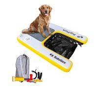 SOLSTICE Tablón inflable para cachorros, rampa de agua para perros para barcos y muelles, tamaño mini, capacidad de 30 libras, plataforma flotante para mascotas para lago, río, playa y piscina