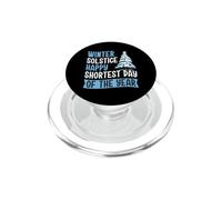 Solsticio de Invierno Feliz Día Más Corto del Año PopSockets PopGrip para MagSafe