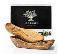 SOLTAKO Le Boulanger - Cuenco alargado de madera de olivo (2 unidades)