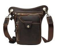 Soltar Bolsas de cinturón de Bolsas de piernas, Riñonera de Piel for Pierna de Motocicleta, multifunción(Color2)