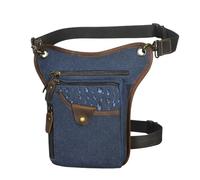 Soltar Bolsas de cinturón de Bolsas de piernas, Riñonera de Piel Gruesa for Hombre, diseño Informal, Color café, clásica, Bandolera(Color17)