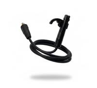 Solter Conjunto de Pinza Portaelectrodos 3m Cu 25mm 10/25 200A - Cable de Cobre Alta Conductividad - Conector Dinse Universal - Seguridad y Rendimiento en Soldadura MMA
