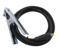 Solter Conjunto Pinza de Masa 3m Cu 25mm 10/25 - Cable de Cobre de Alta Conductividad - Pinza de chapa Resistente - Compatible con Equipos de Soldadura MMA hasta 200A - EN 60974-12 y EN 60974-13