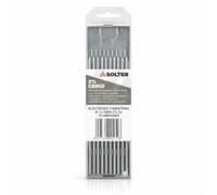 Solter Electrodo tungsteno gris 2% cerio (CeO₂), Ø3,2 mm, TIG DC (GTAW), Arco estable para trabajos de mayor intensidad, Pack 10 unidades