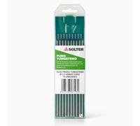 Solter Electrodo tungsteno verde Ø3,2 mm, Tungsteno puro 100%, TIG AC, Para soldadura de aluminio y magnesio, Caja 10 unidades.