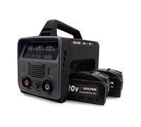 Solter Equipo Soldador Solbat SB-120 90A, Portátil a Batería de Litio 20V/40V, 120A Máx, MMA/MIG, Incluye 2 Baterías, Suelda Electrodos hasta 3.25mm