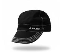 Solter Gorra Soldador Textil Ignífugo 10441, Bajo Careta y Casco, MIG/MAG, TIG, MMA, Soldadura en Techo (Overhead), Protege Cabeza Nuca y Orejas