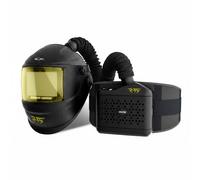 Solter HELLMET R-35 FLOW, pantalla automática con PAPR TH3P, visor 116×81 mm, DIN 4-8/9-13, caudal 170/200/230 L/min, 4+1 sensores, protección respiratoria activa para soldadura y amolado