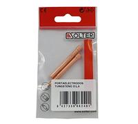 Solter Porta-Tungsteno TIG Ø1,6 mm - Pack 2 Unidades Compatibles SR-17/18/26 - Pinza Porta-electrodo Cobre Alta Conductividad