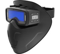 SOLTER S-MASK 15 Careta de Soldador Automática con Ajuste Exterior, Pantalla de Soldadura DIN 3/5-8/9-13, 2 Sensores de Arco, Modo Amolado, Visión 111 x 39 mm