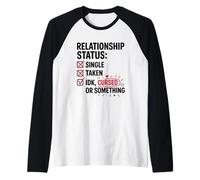 Soltero tomado IDK Maldito AF Estado Civil Solteros Camiseta Manga Raglan