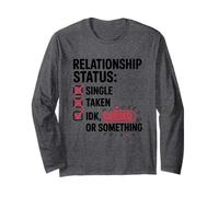 Soltero tomado IDK Maldito AF Estado Civil Solteros Manga Larga