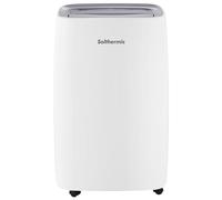 SOLTHERMIC Deshumidificador 20L/d DES-20 Electrico CON RUEDAS 2 VELOCIDADES Y TEMPORIZADOR Bajo Consumo Silencioso, Apagado Automático, Visor LED, Deposito extraíble Antihumedad,