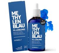 Solución azul de metileno 1% calidad USP Pharma, solución de 100 ml, sin metales pesados, calidad probada en laboratorio, fabricado en Alemania par JUNALI