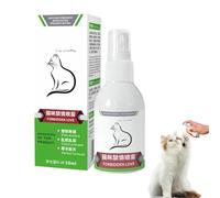 Solución calmante natural para gatos - Feromona de ansiedad para perros, Spray de feromonas calmante para gatos | Spray calmante para gatos de 50 ml, spray calmante de feromonas de larga duración para