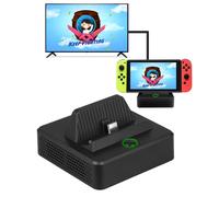 Solución de acoplamiento para Nintendo Switch, buena disipación de calor con soporte de carga portátil para un juego seguro, equipado con puerto