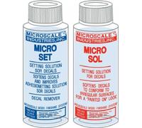Solución de ajuste de calcomanía-Micro escala Micro Sol 102 + Micro Set 101 calcomanías de paquete