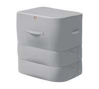 Solución de almacenamiento de ropa, bolsas de almacenamiento para maletero, ultraespacio, ahorro de autocompresión, organizador de gran capacidad, impermeable, bolsa de almacenamiento gris, L