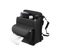 Solución de almacenamiento para coche que se adapta entre los asientos delanteros con soporte para pañuelos dedicado y diseño de bolsillo organizado