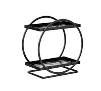Solución de almacenamiento versátil de acero al carbono para baño, estante de baño, organizador elegante para maquillaje y cuidado de personas, organizador de maquillaje