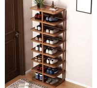 Solución de almacenamiento vertical para zapatos, organizador alto y estrecho de 5 a 8 niveles para espacios pequeños, entradas, salas de estar y dormitorios, diseño que ahorra espacio