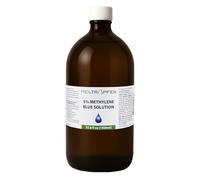 Solución de azul de metileno al 5%, 1000 ml | Ultraalta pureza | Ingredientes de grado farmacéutico USP - Probado por terceros | Sin formaldehído | Envase de vidrio | Heiltropfen