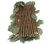 Solución de decoración de balcón con valla de hojas con respaldo de malla, ofrece un flujo de aire sin obstáculos mientras que tu espacio al aire libre permanece privado (#1)