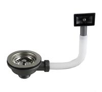 Solución de desbordamiento basada en acero inoxidable para fregaderos con diseño de fácil ajuste e interfaz de conexión cuadrada de 75x40mm(114)